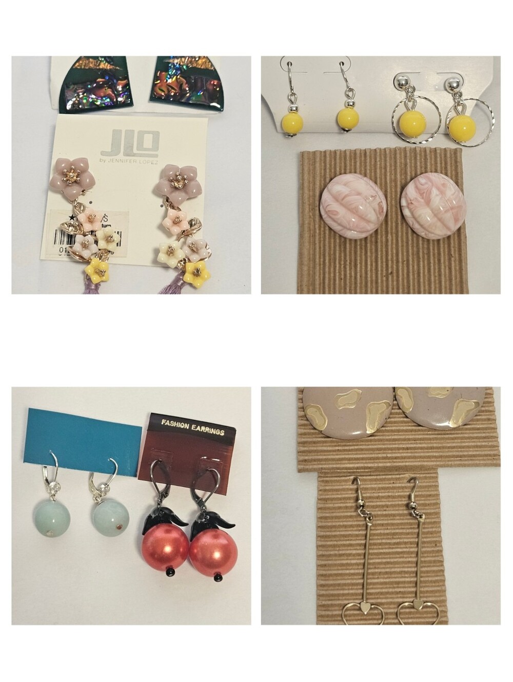 ✨ Gorgeous Variety Lot of 8 Pairs of Fashion Earrings!